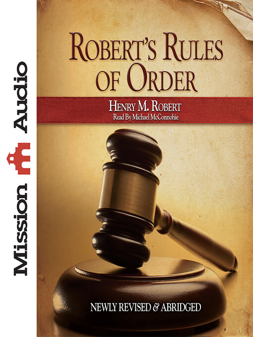Title details for Robert's Rules of Order by Henry M. Robert - Available